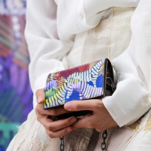 Коричневая микросумка через плечо Dorsa x Mulehet x Seroj